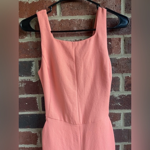 Aritzia Wilfred Peach Tie Back Wide Leg Crop Jumpsuit Size 2 - Picture 4 of 11